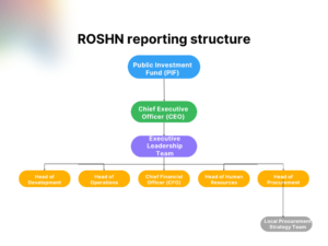 ROSHN Leadership and Reporting Structure